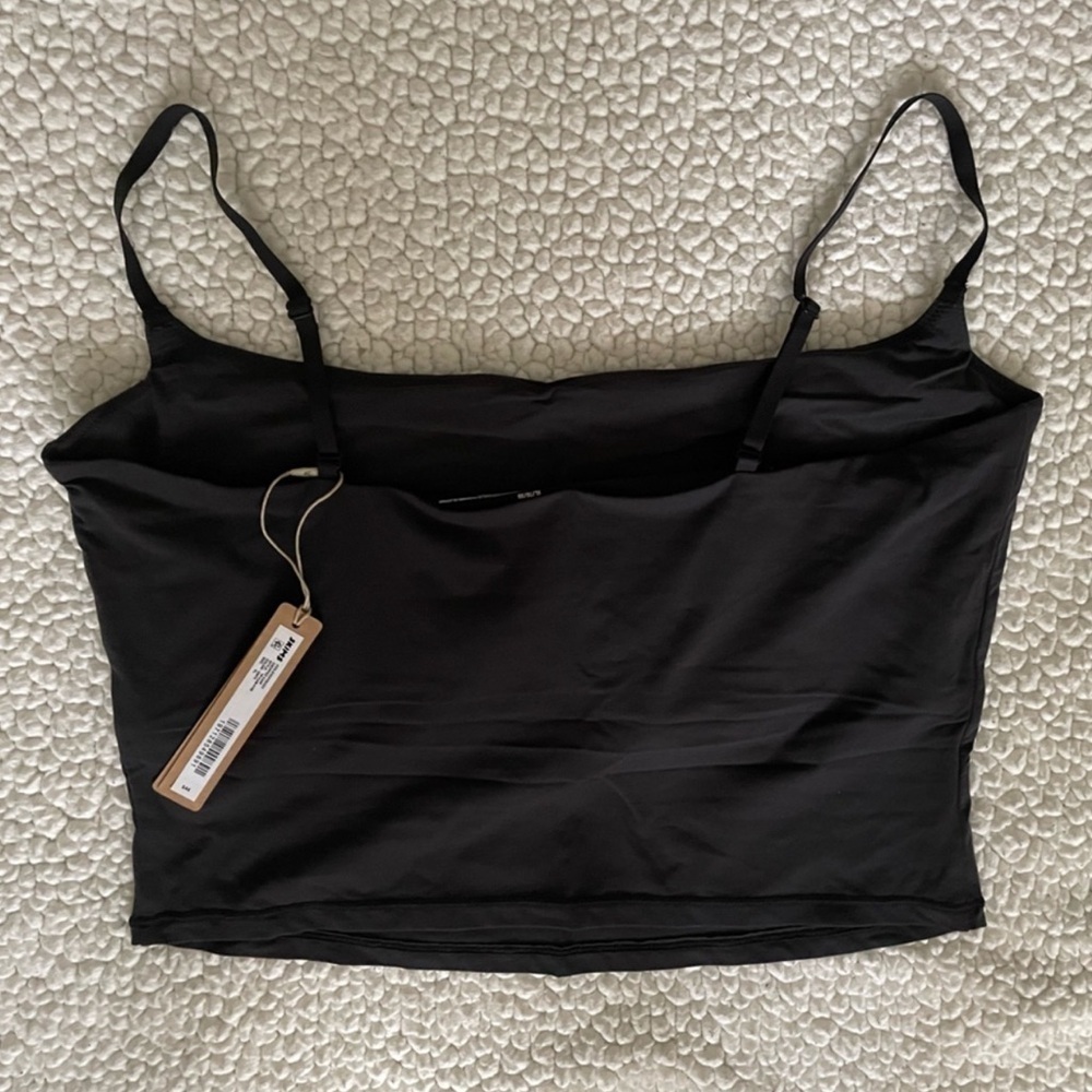 Skims Fits Everybody CROPPED CAMI Black Onyx XL - Picture 5 of 11